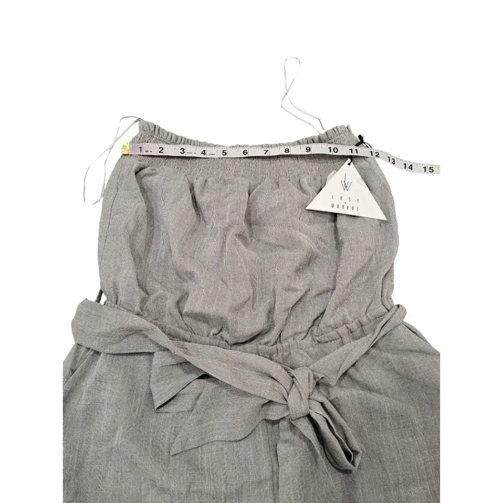 Lost + Wander Rainforest Tube Strapless Romper Size S Green